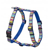Hunter Smart шлейка для собак Ecco Fun Stripes XS (23-35/25-41 см) нейлоновая синяя в полоску